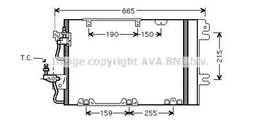Конденсатор кондиционера AVA QUALITY COOLING OL5384D