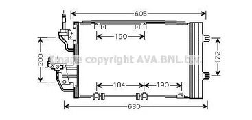 OL5454D AVA QUALITY COOLING Радиатор кондиционера