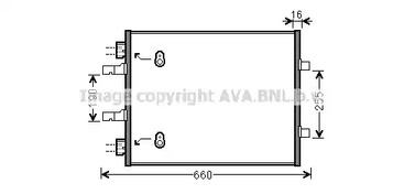 Радиатор кондиционера AVA QUALITY COOLING OL5480