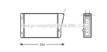 OL6196 AVA QUALITY COOLING Теплообменник, отопление салона