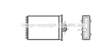 OL6217 AVA QUALITY COOLING Теплообменник, отопление салона