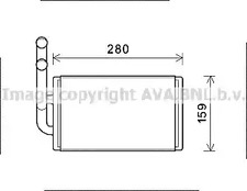 Радиатор отопителя AVA QUALITY COOLING OL6570