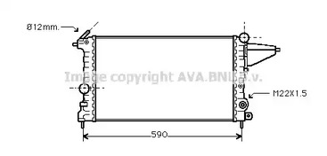 Радиатор системы охлаждения AVA QUALITY COOLING OLA2161