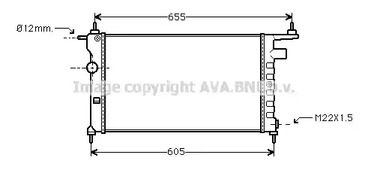 Радиатор системы охлаждения AVA QUALITY COOLING OLA2183