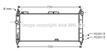 Радиатор охлаждения AVA QUALITY COOLING OLA2200