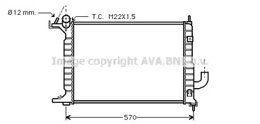 Радиатор, охлаждение двигателя AVA QUALITY COOLING OLA2218