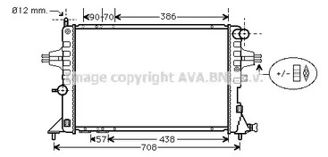 OLA2252 AVA QUALITY COOLING Радиатор системы охлаждения