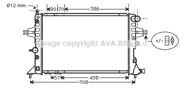 Радиатор охлаждения двигателя AVA QUALITY COOLING OLA2253