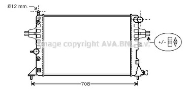 OLA2254 AVA QUALITY COOLING Радиатор системы охлаждения