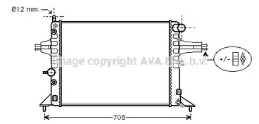 OLA2256 AVA QUALITY COOLING Радиатор системы охлаждения двигателя