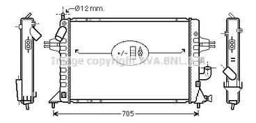 OLA2294 AVA QUALITY COOLING Радиатор системы охлаждения