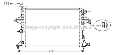 Радиатор системы охлаждения AVA QUALITY COOLING OLA2296