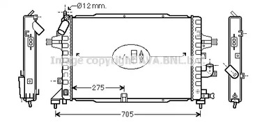 OLA2364 AVA QUALITY COOLING Радиатор системы охлаждения