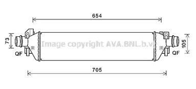 Интеркулер AVA QUALITY COOLING OLA4664