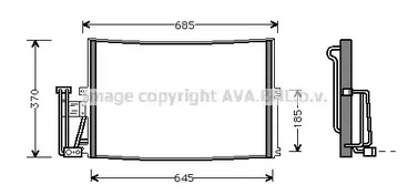 Радиатор кондиционера AVA QUALITY COOLING OLA5241