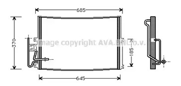 Радиатор кондиционера AVA QUALITY COOLING OLA5274