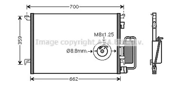 Радиатор кондиционера AVA QUALITY COOLING OLA5333D