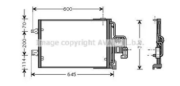 Конденсатор кондиционера AVA QUALITY COOLING OLA5385D