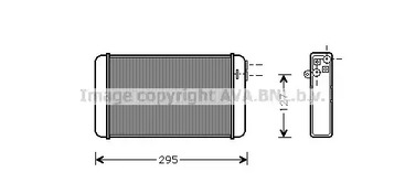 OLA6116 AVA QUALITY COOLING Радиатор отопителя