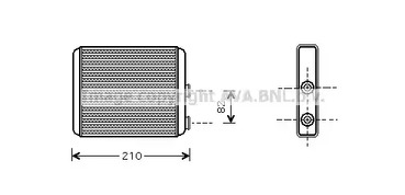 OLA6353 AVA QUALITY COOLING Радиатор отопителя