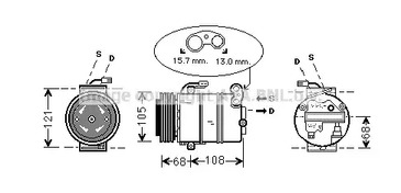 Компрессор кондиционера AVA QUALITY COOLING OLAK138