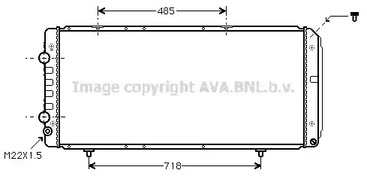 Радиатор системы охлаждения двигателя AVA QUALITY COOLING PE2151