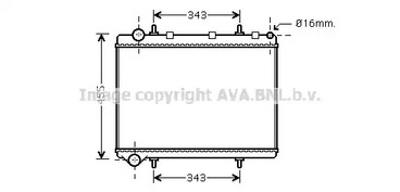 PE2259 AVA QUALITY COOLING Радиатор системы охлаждения