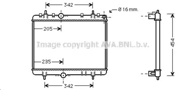 PE2267 AVA QUALITY COOLING радиатор системы охлаждения