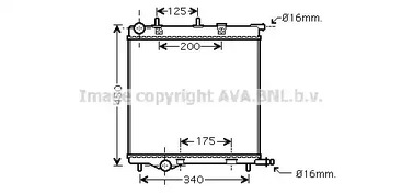 Радиатор системы охлаждения AVA QUALITY COOLING PE2293