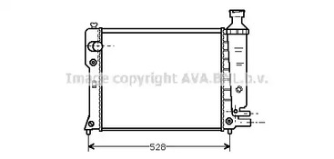 Радиатор системы охлаждения AVA QUALITY COOLING PEA2092