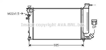 PEA2137 AVA QUALITY COOLING радиатор системы охлаждения МКПП