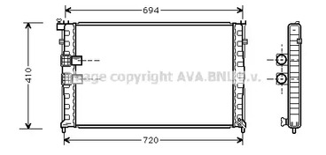 Радиатор системы охлаждения мкпп AVA QUALITY COOLING PEA2176