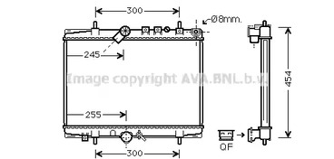 Радиатор охлаждение двигателя AVA QUALITY COOLING PEA2202
