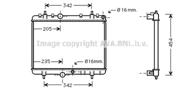 PEA2241 AVA QUALITY COOLING радиатор охлаждения