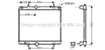 Радиатор системы охлаждения AVA QUALITY COOLING PEA2277