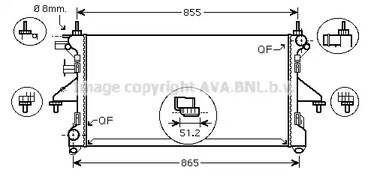 PEA2308 AVA QUALITY COOLING Радиатор системы охлаждения