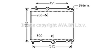 Радиатор охлаждение двигателя AVA QUALITY COOLING PEA2358