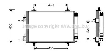 Радиатор кондиционера AVA QUALITY COOLING PEA5215D