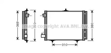 PEA5295D AVA QUALITY COOLING Радиатор кондиционера с осушителем