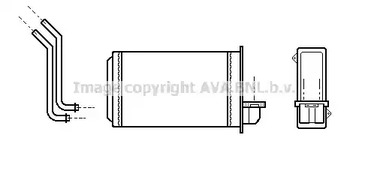 Радиатор печки AVA QUALITY COOLING PEA6088