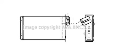 PEA6118 AVA QUALITY COOLING Радиатор отопителя