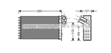 PEA6226 AVA QUALITY COOLING Радиатор отопителя