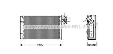 Радиатор отопителя AVA QUALITY COOLING PEA6240