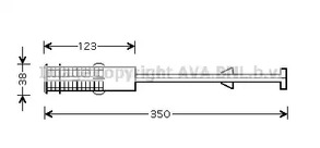 Осушитель кондиционера citroen berlingo mf 1.4 hybrid/1.6 hdi 110 96- berlingo фургон AVA QUALITY COOLING PED264