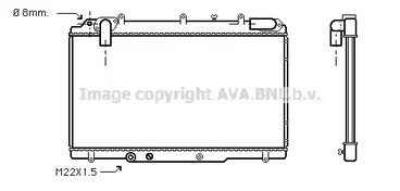 Радиатор охлаждения двигателя AVA QUALITY COOLING RT2240