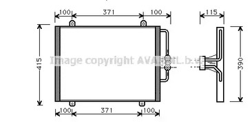 Радиатор кондиционера AVA QUALITY COOLING RT5201