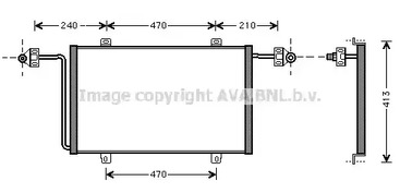 Радиатор кондиционера AVA QUALITY COOLING RT5278