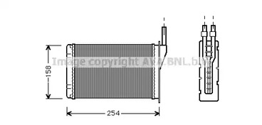 RT6087 AVA QUALITY COOLING Радиатор отопителя