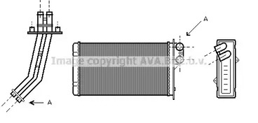 RT6170 AVA QUALITY COOLING Теплообменник, отопление салона