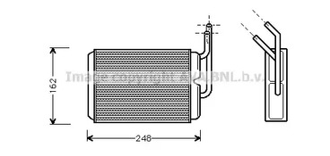 RT6220 AVA QUALITY COOLING Радиатор отопителя